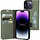 Mobiparts Classic Wallet Case voor iPhone 14 Pro - Stone Green
