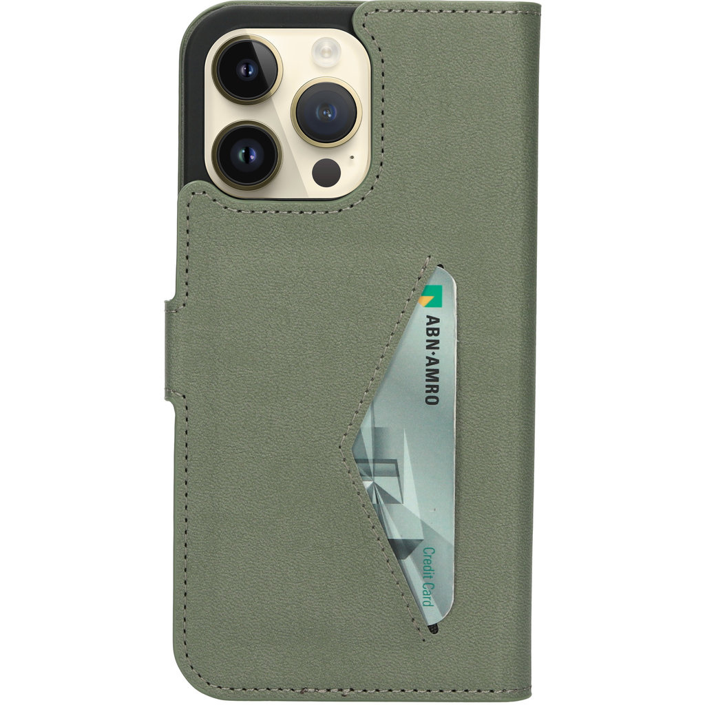 Mobiparts Mobiparts Classic Wallet Case voor Apple iPhone 14 Pro Max - Stone Green