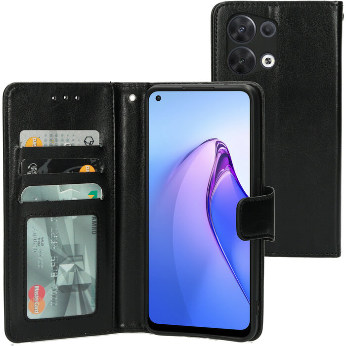 Mobiparts Mobiparts Classic Wallet Case voor Oppo Reno8 5G - Zwart