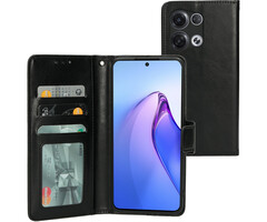 Mobiparts Mobiparts Classic Wallet Case voor Oppo Reno8 Pro 5G - Zwart