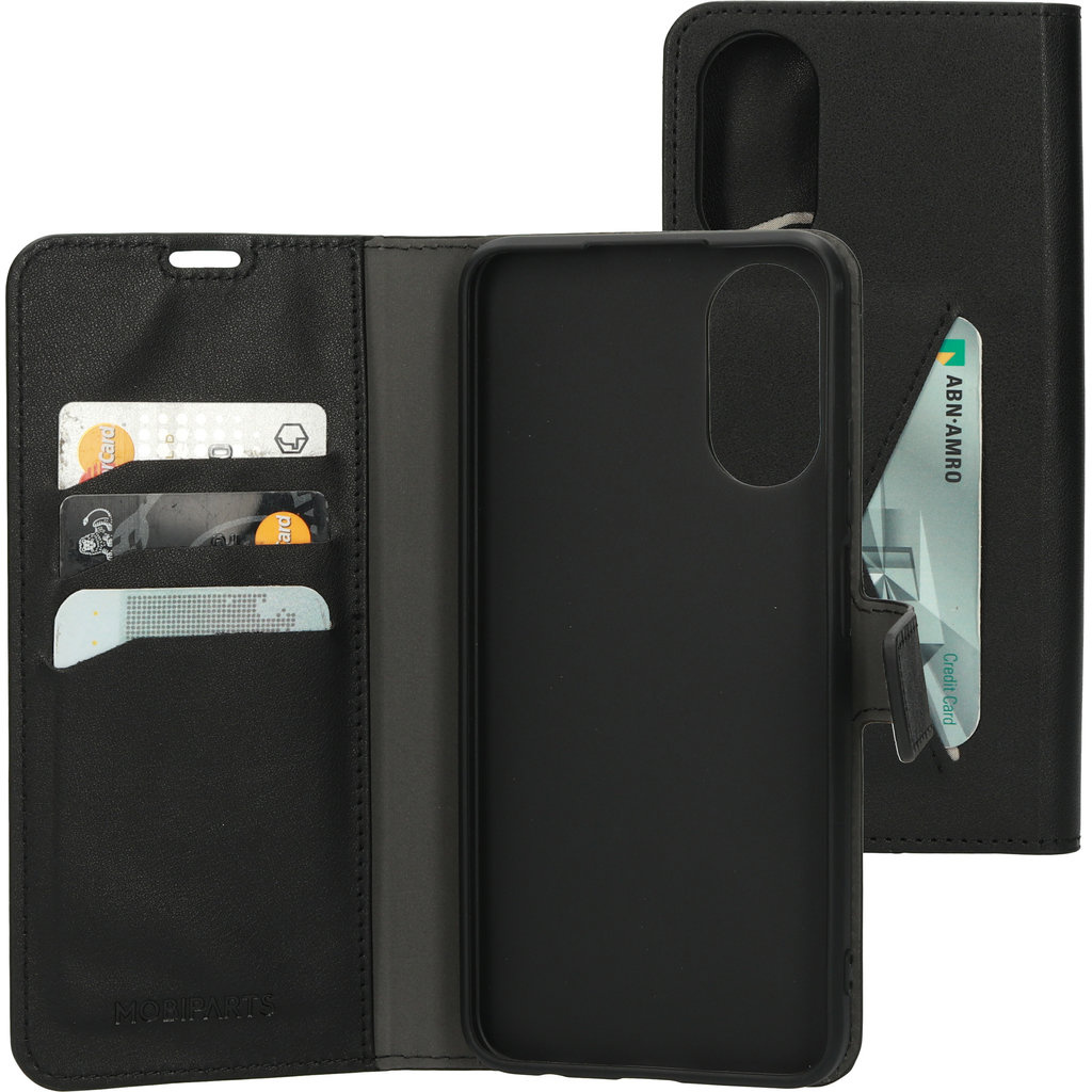 Mobiparts Mobiparts Classic Wallet Case voor Oppo A17 - Zwart