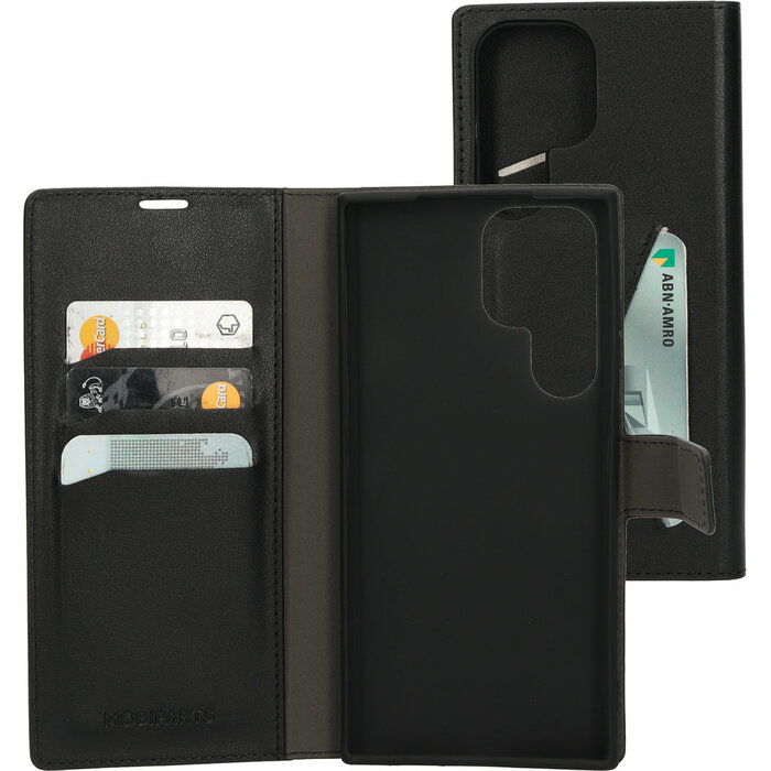Mobiparts Mobiparts Classic Wallet Case voor Samsung Galaxy S23 Ultra - Zwart