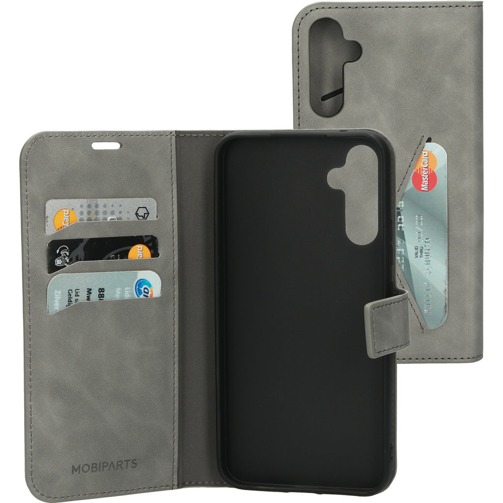Mobiparts Mobiparts Classic Wallet Case voor Samsung Galaxy A34 5G - Granite Grey
