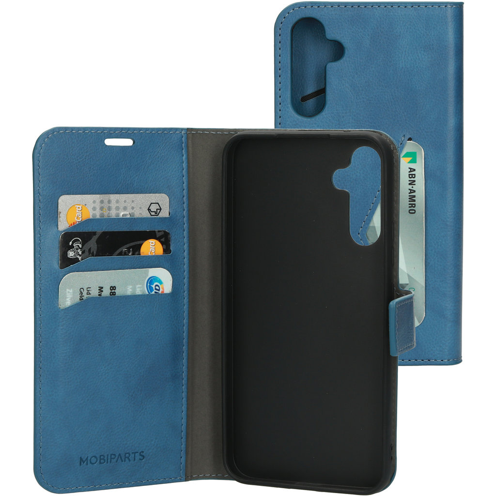 Mobiparts Mobiparts Classic Wallet Case voor Samsung Galaxy A34 5G - Steel Blue