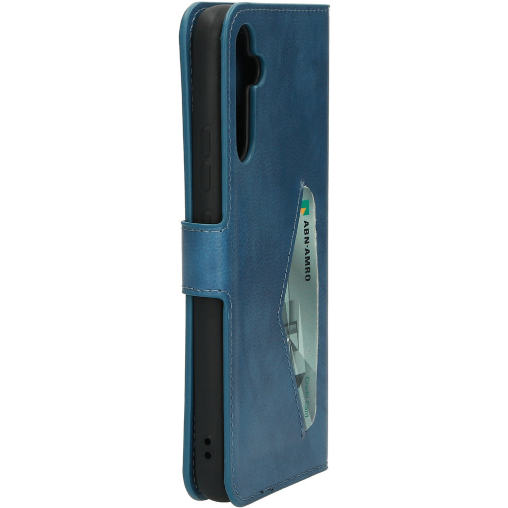 Mobiparts Mobiparts Classic Wallet Case voor Samsung Galaxy A34 5G - Steel Blue
