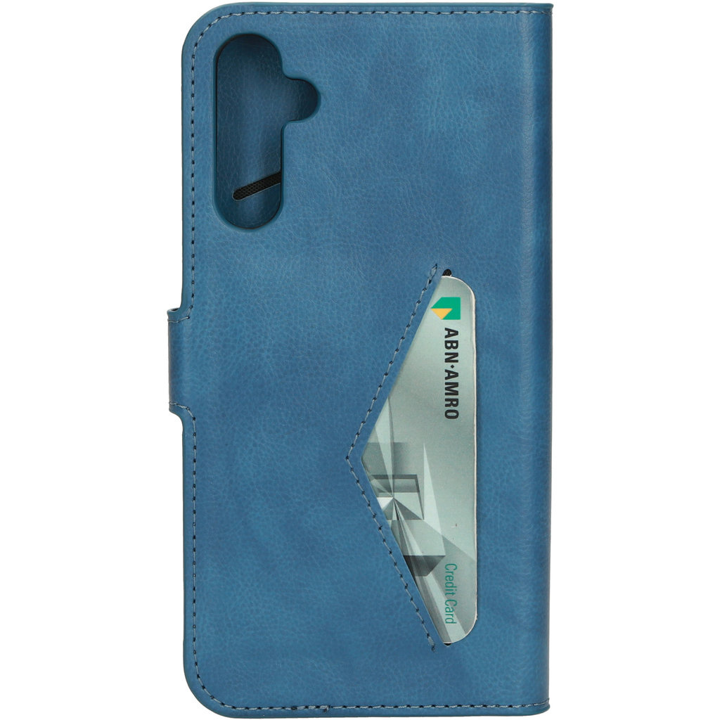 Mobiparts Mobiparts Classic Wallet Case voor Samsung Galaxy A34 5G - Steel Blue