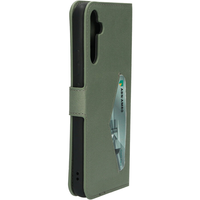 Mobiparts Mobiparts Classic Wallet Case voor Samsung Galaxy A34 5G - Stone Green