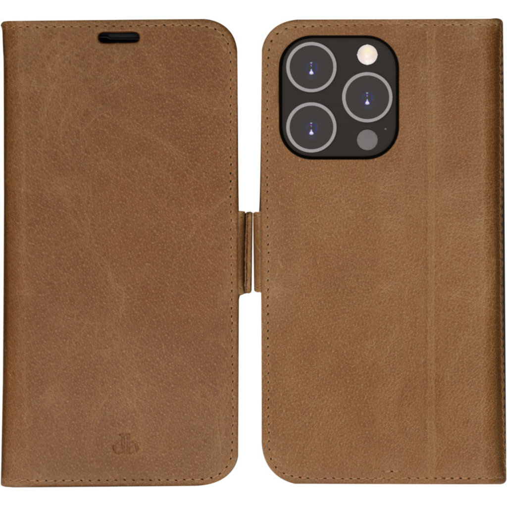 DBramante1928 DBramante1928 Copenhagen iPhone 14 Pro Max Leren Wallet Case - Tan, foto 3 van 5