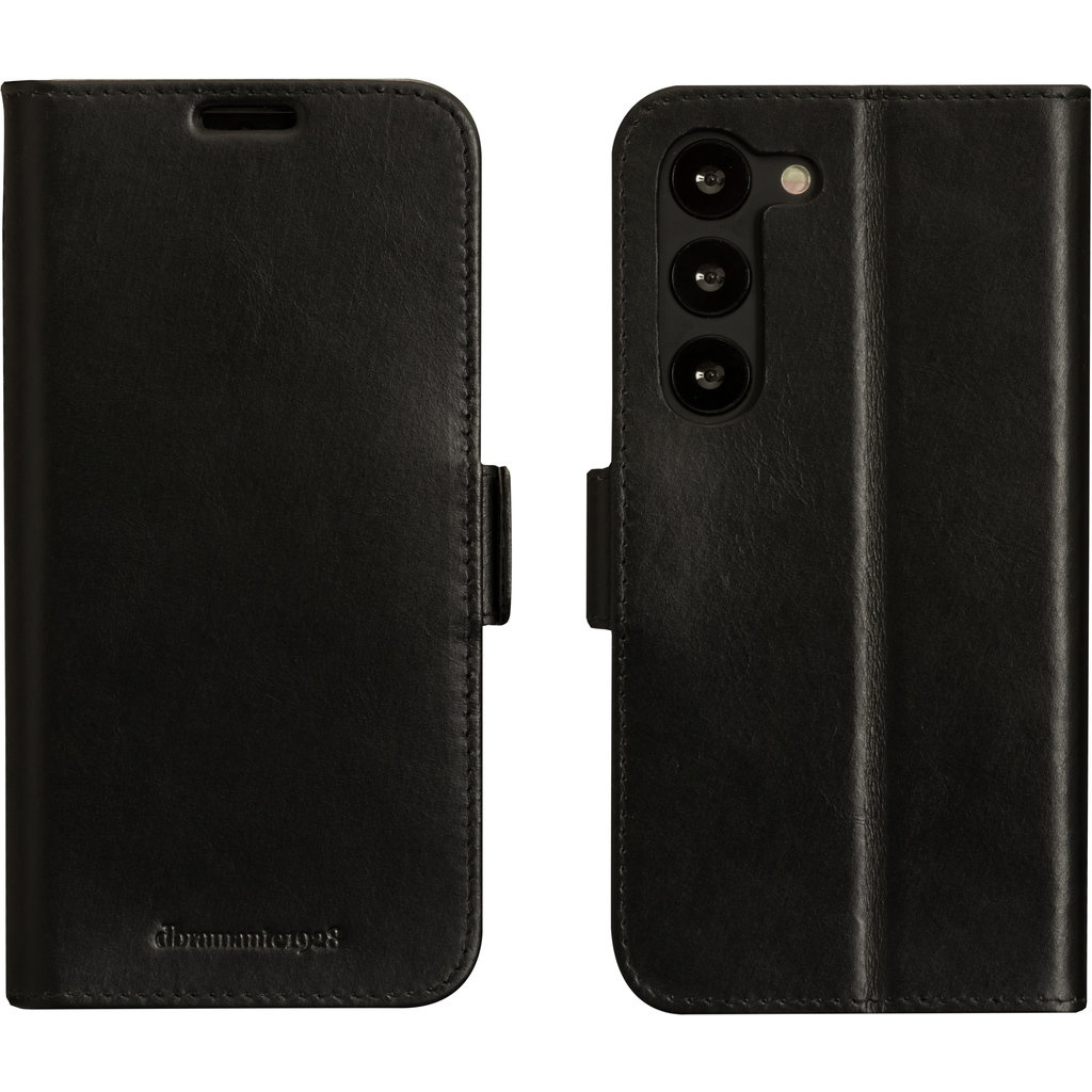 DBramante1928 DBramante1928 Copenhagen Lederen Book Case voor Samsung Galaxy S23 - Zwart