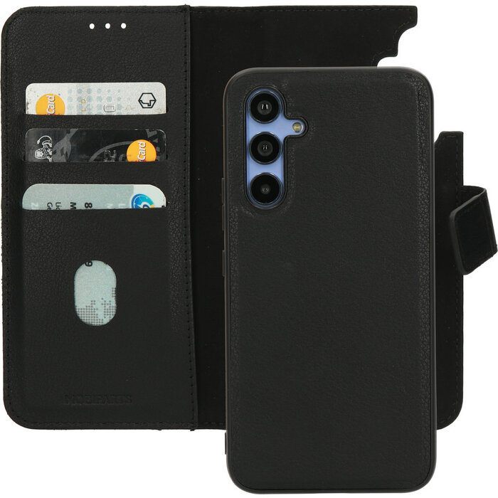 Mobiparts Mobiparts 2-in-1 Leren Wallet Case voor Samsung Galaxy A54 - Zwart