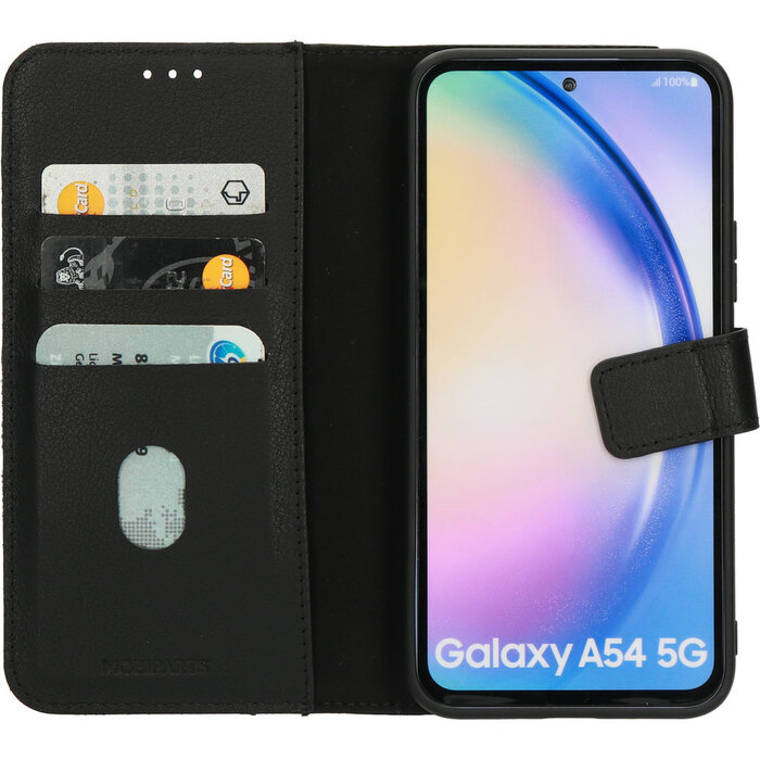 Mobiparts Mobiparts 2-in-1 Leren Wallet Case voor Samsung Galaxy A54 - Zwart