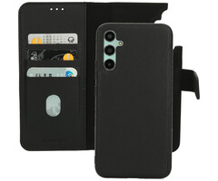 Mobiparts Mobiparts 2-in-1 Lederen Wallet Case voor Samsung Galaxy A34 - Zwart