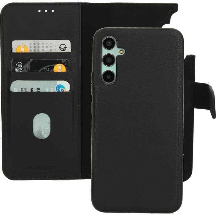 Mobiparts Mobiparts 2-in-1 Lederen Wallet Case voor Samsung Galaxy A34 - Zwart