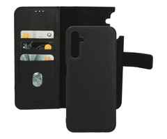 Mobiparts Mobiparts 2-in-1 Lederen Wallet Case voor Samsung Galaxy A14 - Zwart