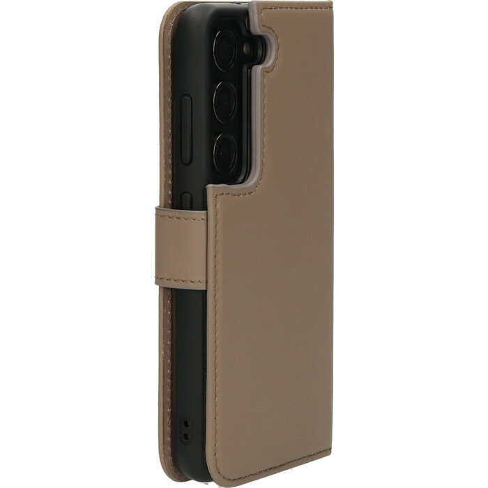 Mobiparts Mobiparts 2-in-1 Lederen Wallet Case Samsung Galaxy S23 - Taupe