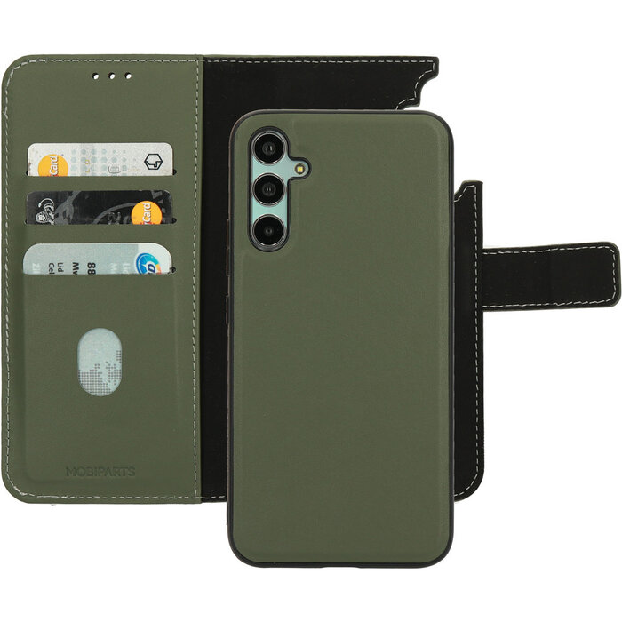 Mobiparts Mobiparts 2-in-1 Leren Wallet Case voor Samsung Galaxy A34 - Groen