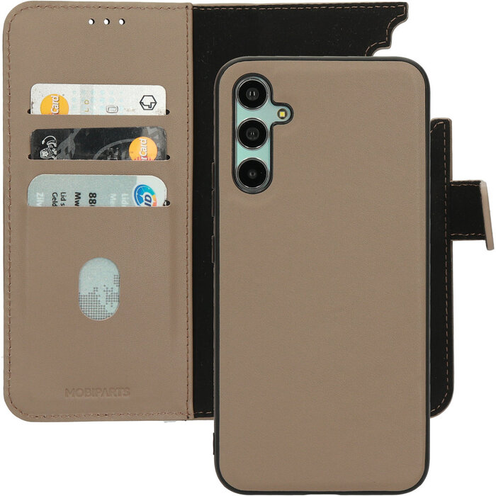 Mobiparts Mobiparts 2-in-1 Lederen Wallet Case voor Samsung Galaxy A34 - Taupe