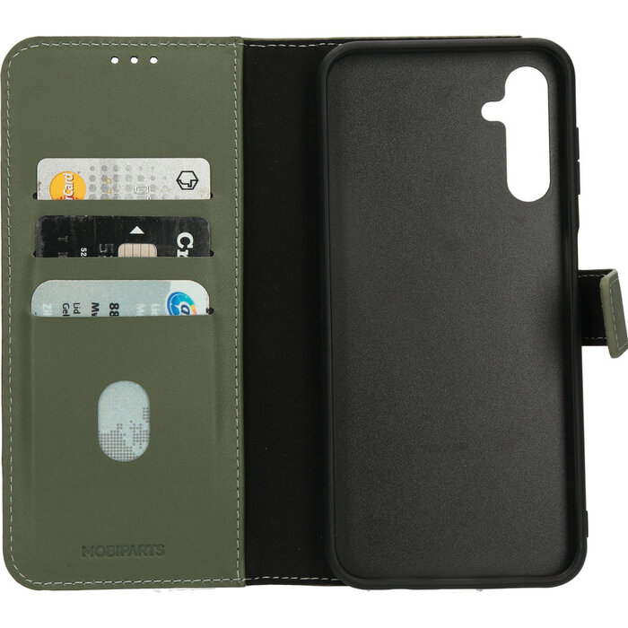 Mobiparts Mobiparts 2-in-1 Lederen Wallet Case voor Samsung Galaxy A14 - Groen
