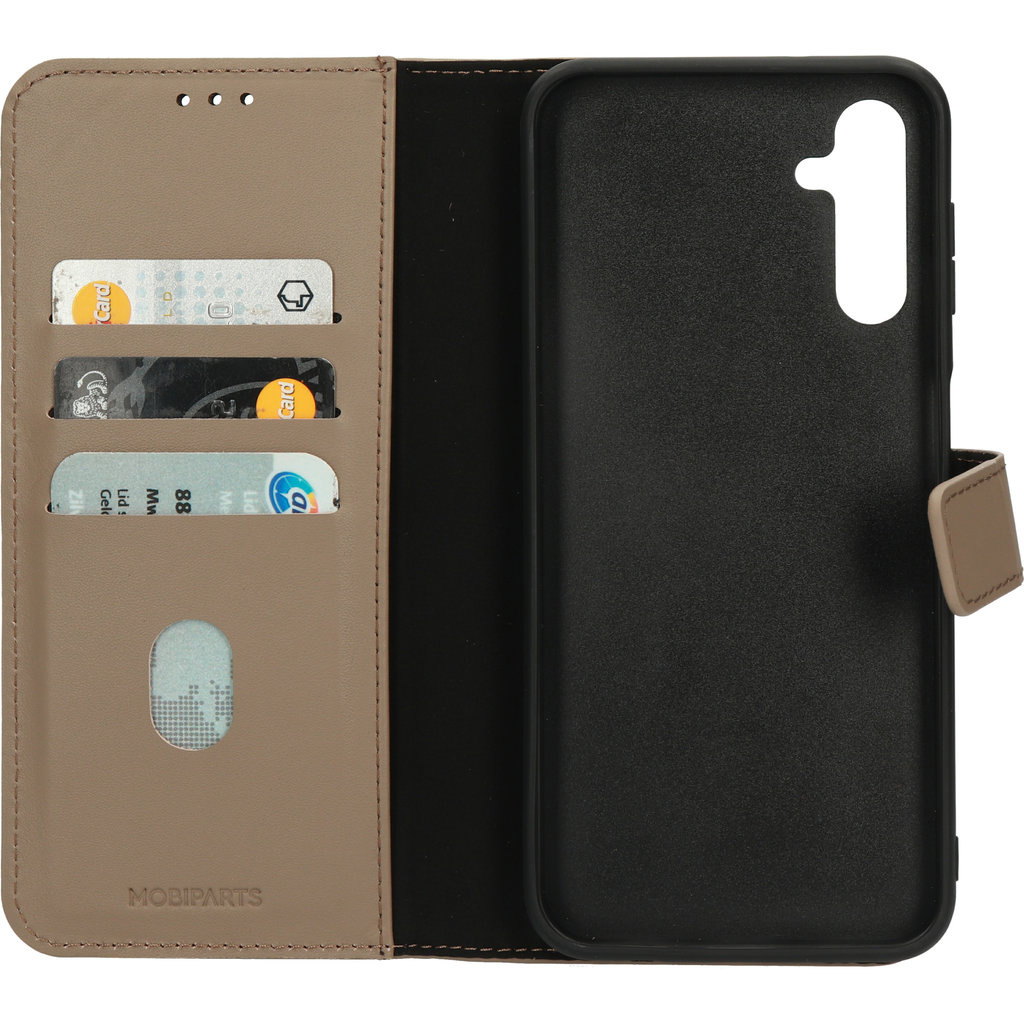 Mobiparts Mobiparts 2-in-1 Lederen Wallet Case voor Samsung Galaxy A14 - Taupe