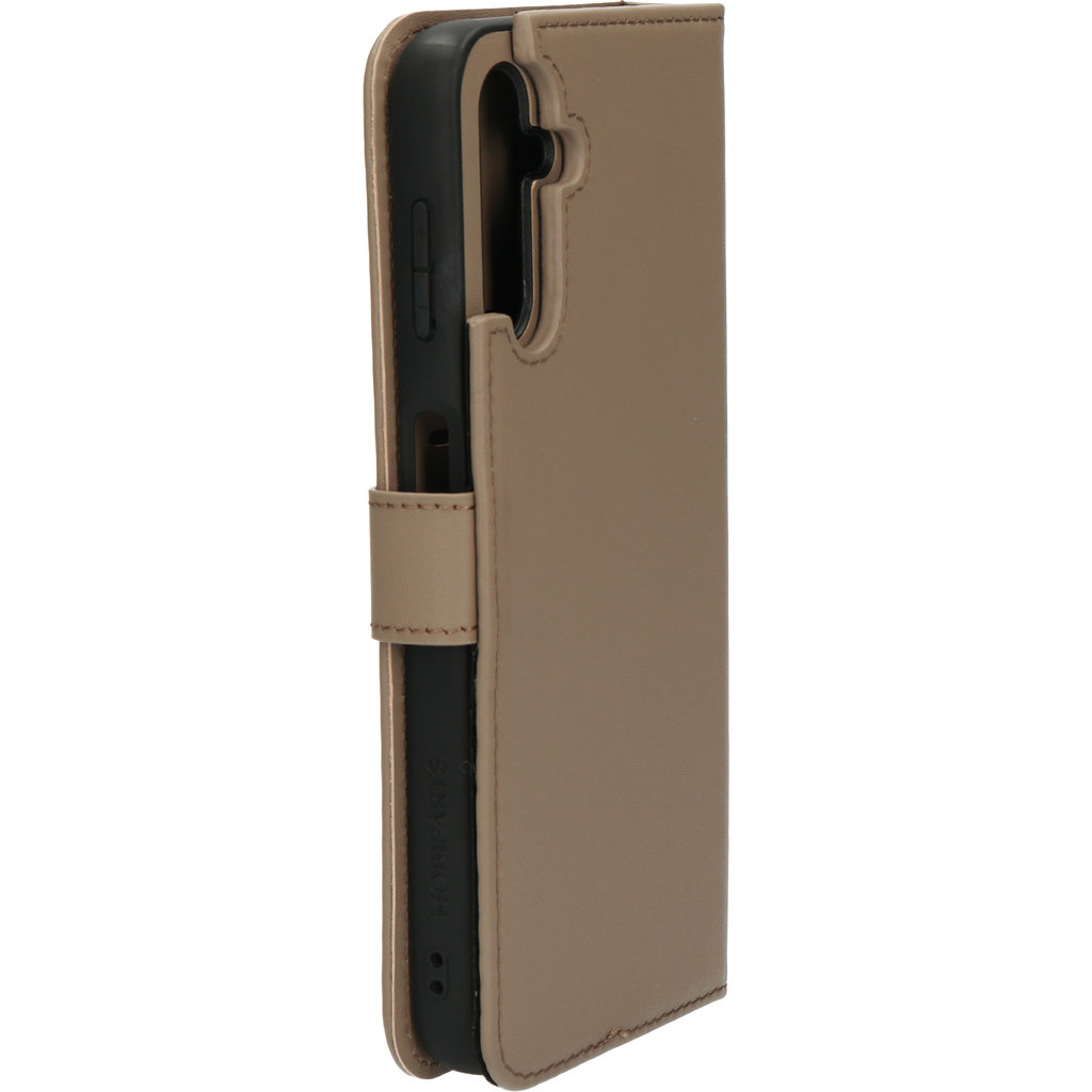 Mobiparts Mobiparts 2-in-1 Lederen Wallet Case voor Samsung Galaxy A14 - Taupe