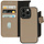 Mobiparts 2-in-1 Lederen Wallet Case - iPhone 14 Pro - Taupe