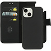 Mobiparts Mobiparts 2-in-1 Lederen Wallet Case iPhone 15 / 14 / 13 Zwart