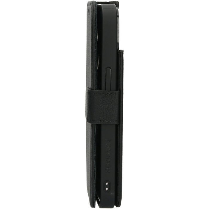 Mobiparts Mobiparts 2-in-1 Lederen Wallet Case iPhone 15 / 14 / 13 Zwart