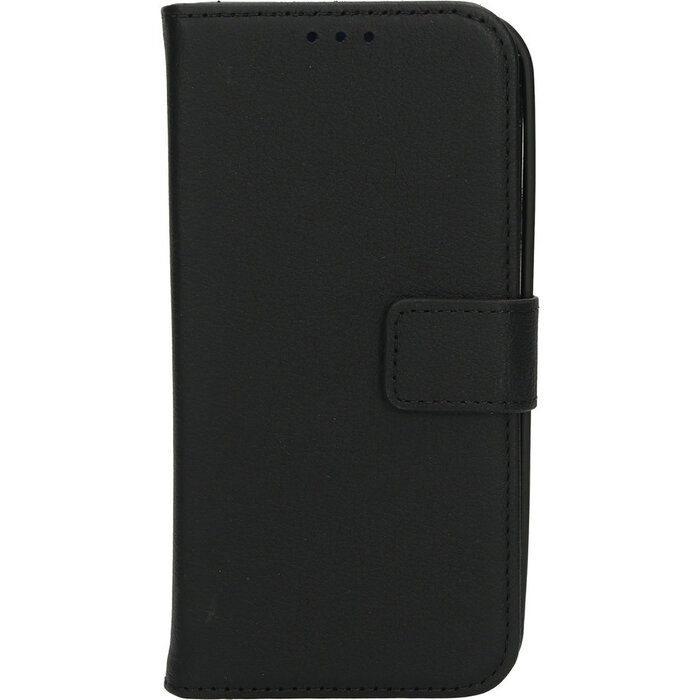 Mobiparts Mobiparts 2-in-1 Lederen Wallet Case voor iPhone 15 Pro - Zwart