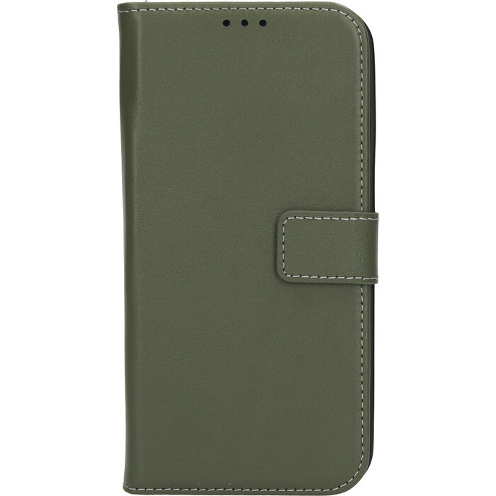 Mobiparts Mobiparts 2-in-1 Lederen Wallet Case voor iPhone 15 Pro Max - Groen