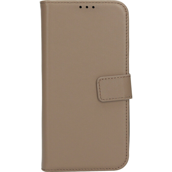 Mobiparts Mobiparts 2-in-1 Lederen Wallet Case iPhone 15 Pro Max - Taupe