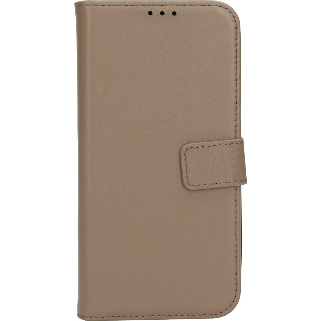 Mobiparts Mobiparts 2-in-1 Lederen Wallet Case iPhone 15 Pro Max - Taupe