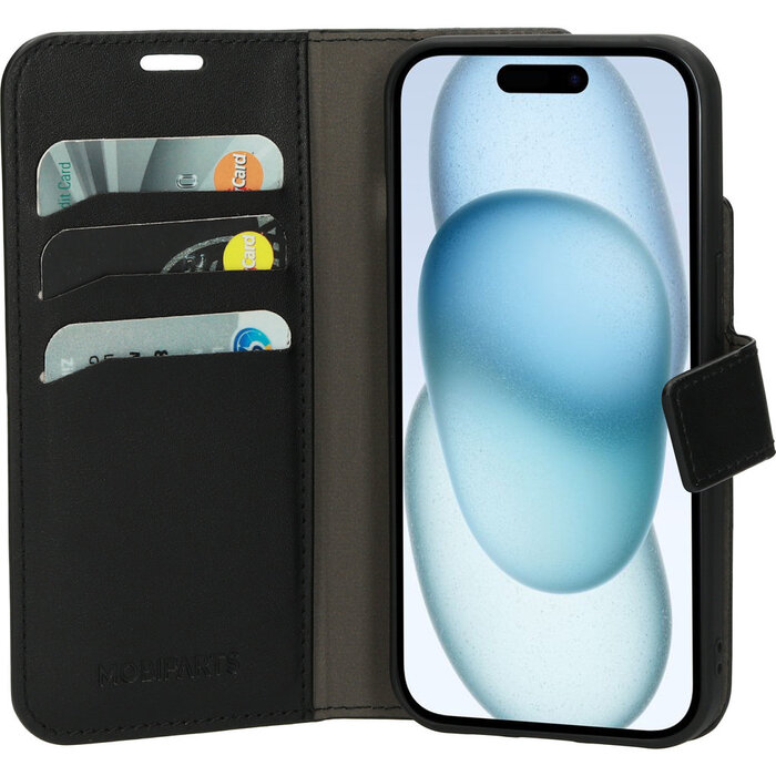 Mobiparts Mobiparts Classic Wallet Case voor iPhone 15, 14 & 13 - Zwart