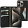 Mobiparts Classic Wallet Case voor iPhone 15 Pro - Zwart
