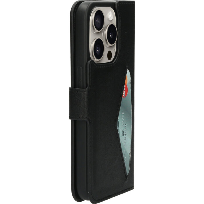 Mobiparts Mobiparts Classic Wallet Case voor iPhone 15 Pro - Zwart