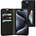 Mobiparts Classic Wallet Case voor iPhone 15 Pro Max - Zwart