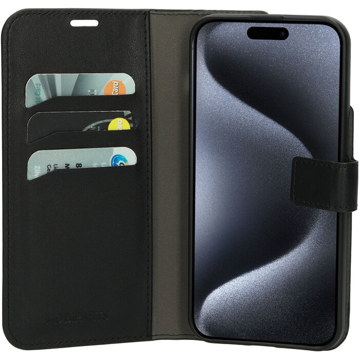 Mobiparts Mobiparts Classic Wallet Case voor iPhone 15 Pro Max - Zwart