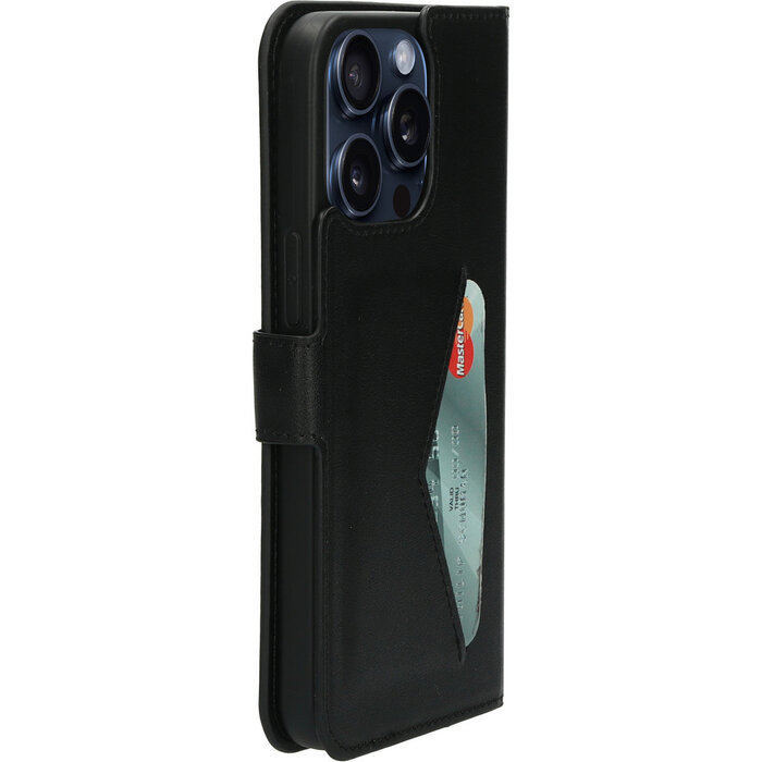 Mobiparts Mobiparts Classic Wallet Case voor iPhone 15 Pro Max - Zwart