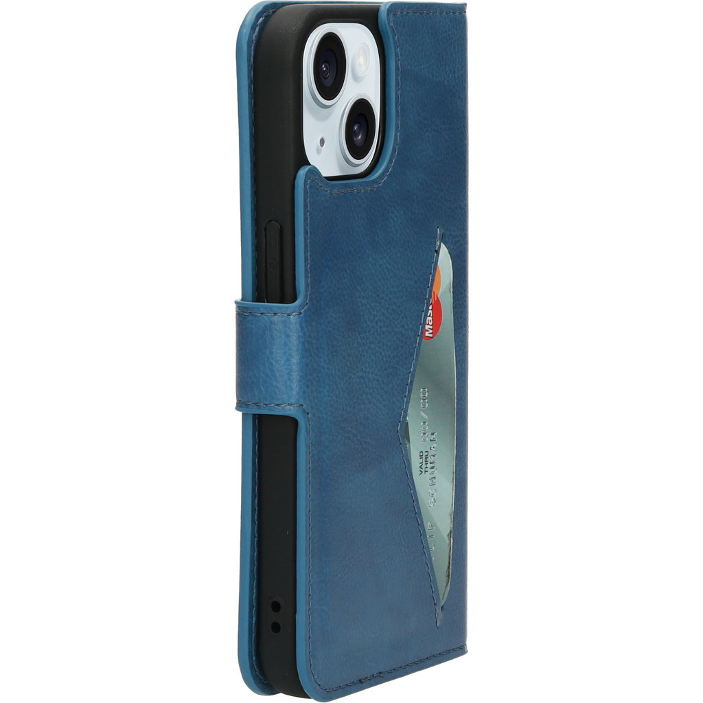 Mobiparts Mobiparts Classic Wallet Case voor iPhone 15 / 14 / 13 - Steel Blue