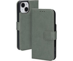 Mobiparts Mobiparts Classic Wallet Case voor iPhone 15, 14 & 13 - Stone Green