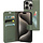 Mobiparts Classic Wallet Case voor iPhone 15 Pro - Stone Green