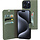 Mobiparts Classic Wallet Case voor iPhone 15 Pro Max - Stone Green