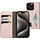 Mobiparts Classic Wallet Case voor iPhone 15 Pro - Roze
