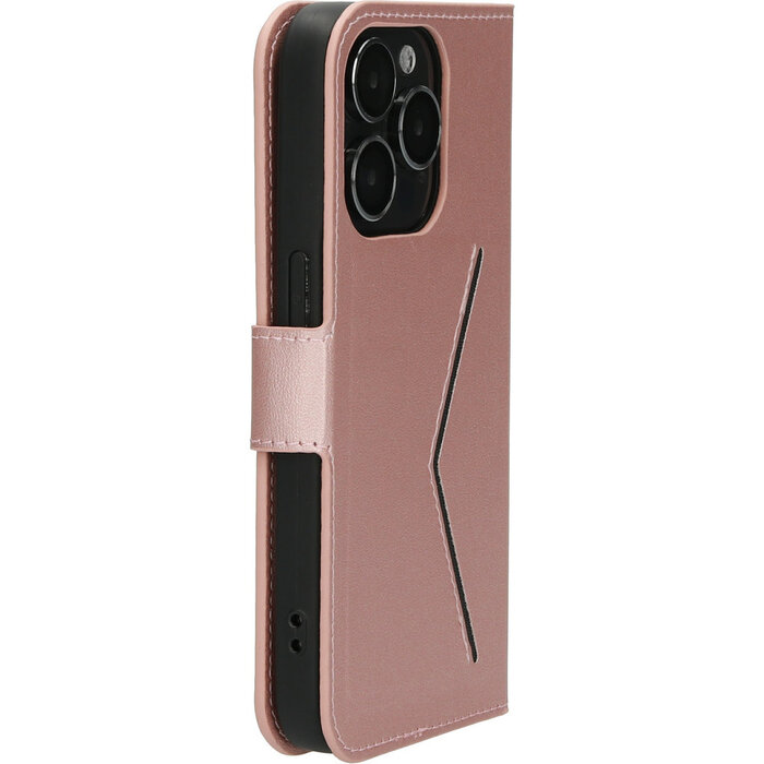 Mobiparts Mobiparts Classic Wallet Case voor iPhone 15 Pro - Roze