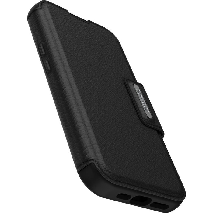 Otterbox OtterBox Strada Series Lederen Wallet Case voor Apple iPhone 15 Pro - Shadow Black