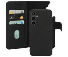 Mobiparts Mobiparts 2-in-1 Lederen Wallet Case Samsung Galaxy S23 FE - Zwart