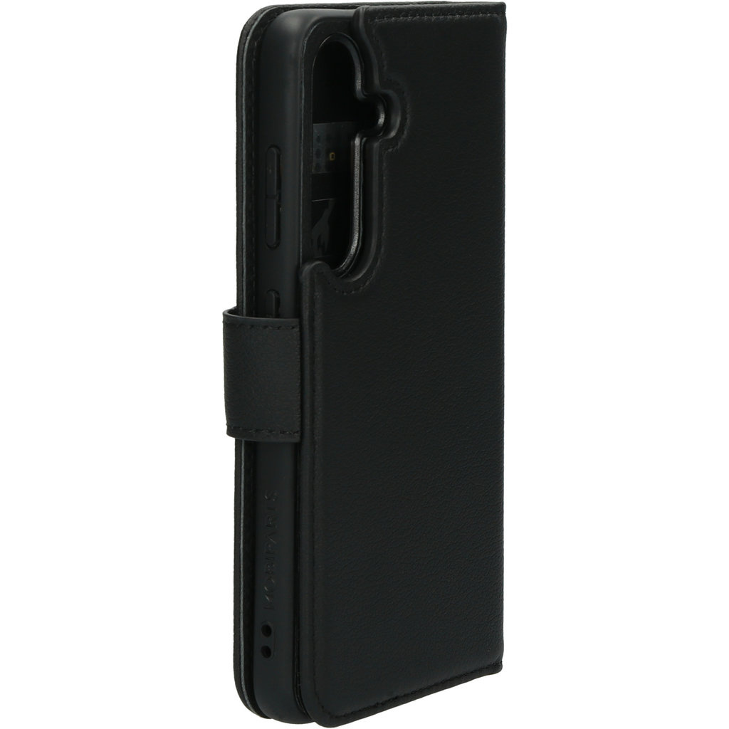 Mobiparts Mobiparts 2-in-1 Lederen Wallet Case voor Samsung Galaxy S24 - Zwart