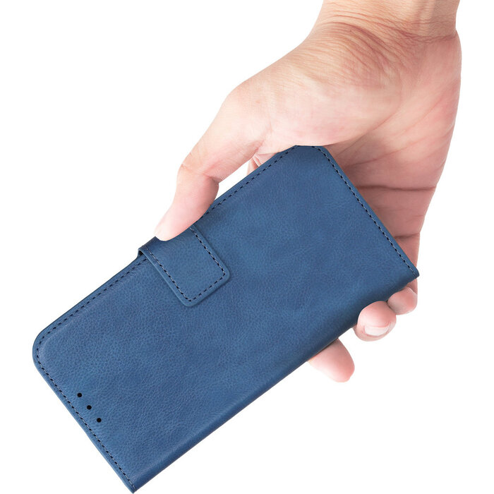 Mobiparts Mobiparts Classic Wallet Case Samsung Galaxy S24 Steel Blue