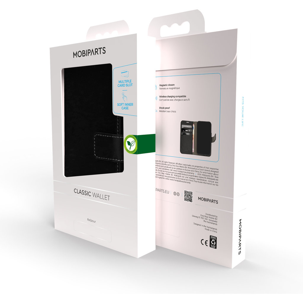 Mobiparts Mobiparts Classic Wallet Case voor Samsung Galaxy A15 (4G/5G) - Zwart