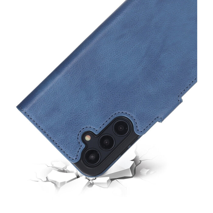Mobiparts Mobiparts Classic Wallet Case voor Samsung Galaxy A25 - Staalblauw