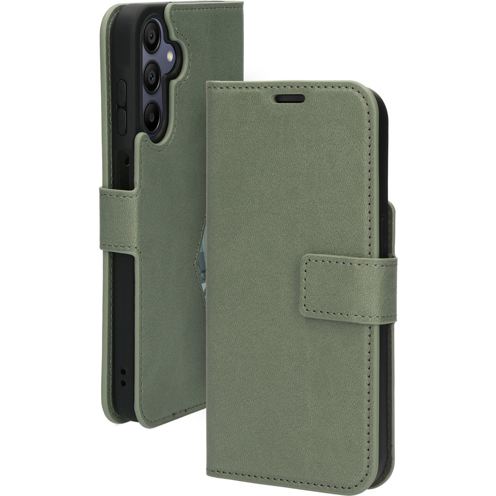Mobiparts Mobiparts Classic Wallet Case voor Samsung Galaxy A15 - Stone Green